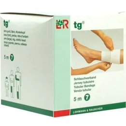 TG Bandagem tubular tamanho 7 5 m branca, 1 peça