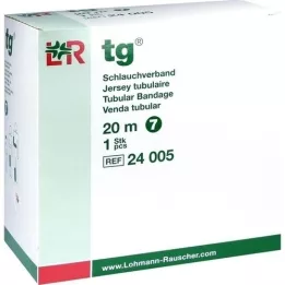 TG Bandagem tubular tamanho 7 20 m branco, 1 peça
