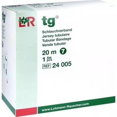 TG Bandagem tubular tamanho 7 20 m branco, 1 peça