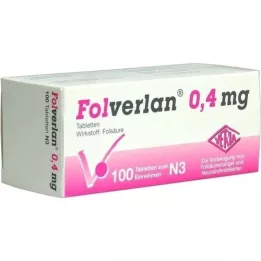 FOLVERLAN comprimidos de 0,4 mg, 100 unidades