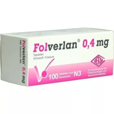 FOLVERLAN comprimidos de 0,4 mg, 100 unidades FOLVERLAN comprimidos de 0,4 mg, 100 unidades