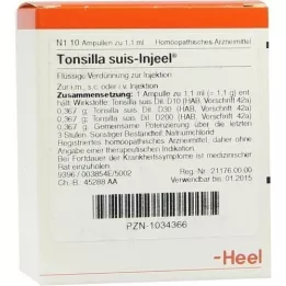 TONSILLA SUIS Ampolas Injeel, 10 unidades