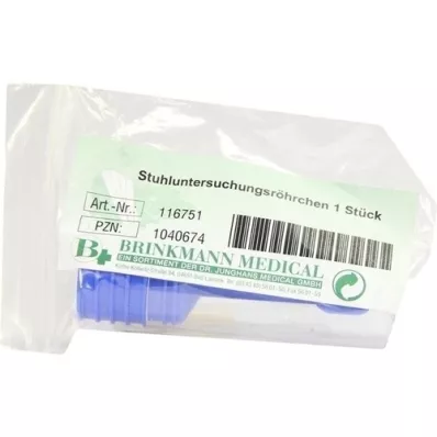 STUHLUNTERSUCHUNGSRÖHRCHEN Plástico, 1 peça STUHLUNTERSUCHUNGSRÖHRCHEN Plástico, 1 peça