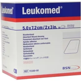 LEUKOMED emplastros estéreis 5x7,2 cm, 50 un