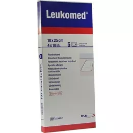LEUKOMED emplastros estéreis 10x25 cm, 5 unid