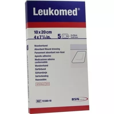 LEUKOMED emplastros estéreis 10x20 cm, 5 unid LEUKOMED emplastros estéreis 10x20 cm, 5 unid