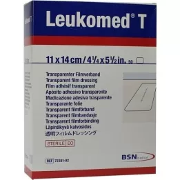 LEUKOMED emplastros transp.estéreis 11x14 cm, 50 unid