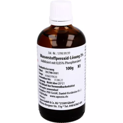WASSERSTOFFPEROXID Solução 3%, 100 g WASSERSTOFFPEROXID Solução 3%, 100 g