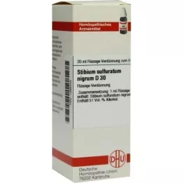 STIBIUM SULFURATUM NIGRUM Diluição D 30, 20 ml
