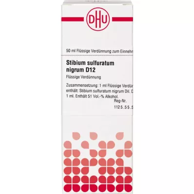 STIBIUM SULFURATUM NIGRUM Diluição D 12, 50 ml STIBIUM SULFURATUM NIGRUM Diluição D 12, 50 ml