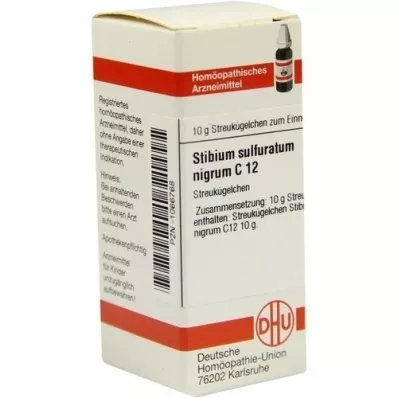STIBIUM SULFURATUM NIGRUM Glóbulos C 12, 10 g STIBIUM SULFURATUM NIGRUM Glóbulos C 12, 10 g