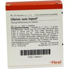 UTERUS SUIS Ampolas Injeel, 10 unidades