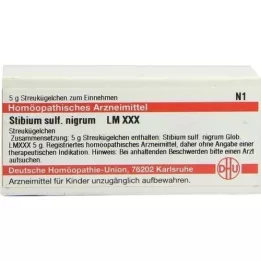 STIBIUM SULFURATUM NIGRUM LM XXX Glóbulos, 5 g