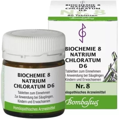 BIOCHEMIE 8 comprimidos de clorato de sódio D 6, 80 unidades BIOCHEMIE 8 comprimidos de clorato de sódio D 6, 80 unidades