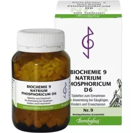 BIOCHEMIE 9 comprimidos de Natrum fosforicum D 6, 500 unidades