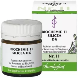 BIOCHEMIE 11 comprimidos de Silicea D 6, 80 unid