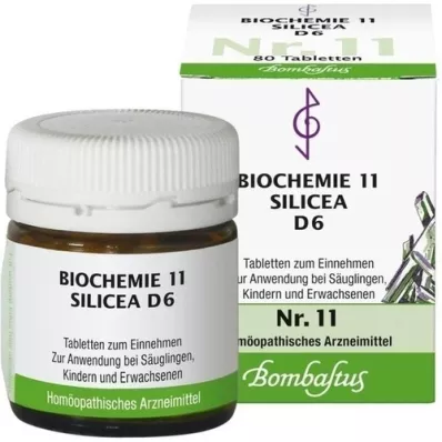 BIOCHEMIE 11 comprimidos de Silicea D 6, 80 unid BIOCHEMIE 11 comprimidos de Silicea D 6, 80 unid