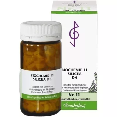 BIOCHEMIE 11 comprimidos de Silicea D 6, 200 unid BIOCHEMIE 11 comprimidos de Silicea D 6, 200 unid
