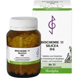 BIOCHEMIE 11 comprimidos de Silicea D 6, 500 unid