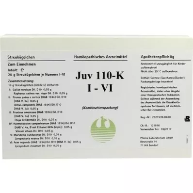 JUV 110 K I-VI Glóbulos, 6X20 g JUV 110 K I-VI Glóbulos, 6X20 g