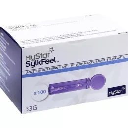 MYSTAR Lancetas SylkFeel 33 G, 100 unid