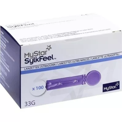 MYSTAR Lancetas SylkFeel 33 G, 100 unid