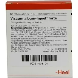 VISCUM ALBUM INJEEL ampolas fortes, 10 unidades