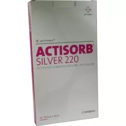 ACTISORB Compressas estéreis 220 Prata 10,5x19 cm, 10 unid