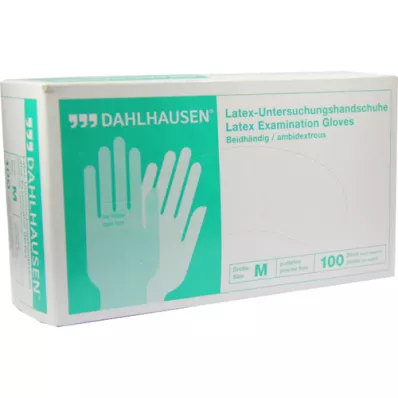 HANDSCHUHE Látex sem pó tamanho M, 100 unid