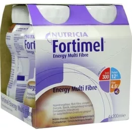 FORTIMEL Energy MultiFibre sabor chocolate, 4X200 ml