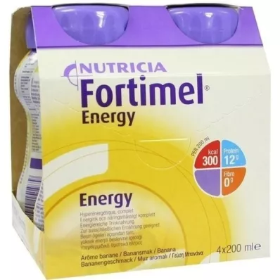 FORTIMEL Energético sabor banana, 4X200 ml FORTIMEL Energético sabor banana, 4X200 ml