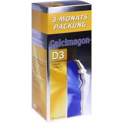 CALCIMAGON Comprimidos mastigáveis D3, 180 unidades CALCIMAGON Comprimidos mastigáveis D3, 180 unidades