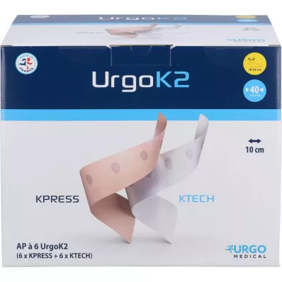 URGOK2 Sistema de compressão 10cm circunferência do tornozelo 18-25 cm, 6 unid