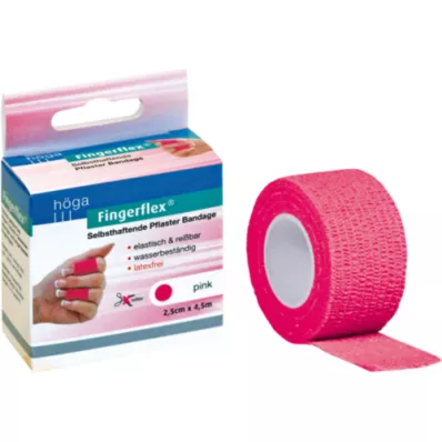 FINGERFLEX 2,5 cm x 4,5 m rosa sem látex, 1 peça