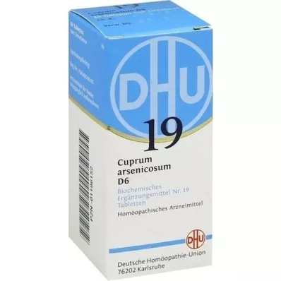 BIOCHEMIE DHU 19 comprimidos de Cuprum arsenicosum D 6, 80 unidades