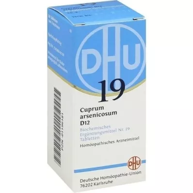 BIOCHEMIE DHU 19 Cuprum arsenicosum D 12 comprimidos, 80 unid BIOCHEMIE DHU 19 Cuprum arsenicosum D 12 comprimidos, 80 unid