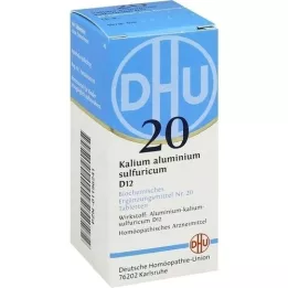 BIOCHEMIE DHU 20 alúmen de potássio.enxofre.D 12 comprimidos, 80 unidades