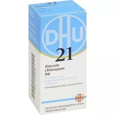 BIOCHEMIE DHU 21 comprimidos de Zincum chloratum D 6, 80 unidades BIOCHEMIE DHU 21 comprimidos de Zincum chloratum D 6, 80 unidades