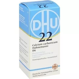 BIOCHEMIE DHU 22 comprimidos de cálcio carbonicum D 6, 80 unidades