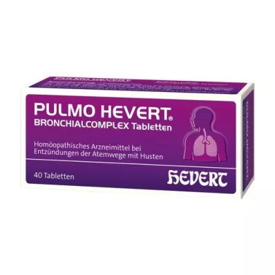 PULMO HEVERT Comprimidos de complexo brônquico, 40 unidades PULMO HEVERT Comprimidos de complexo brônquico, 40 unidades