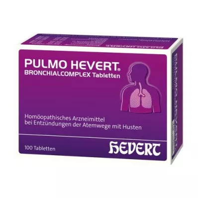 PULMO HEVERT Comprimidos de complexo brônquico, 100 unidades PULMO HEVERT Comprimidos de complexo brônquico, 100 unidades