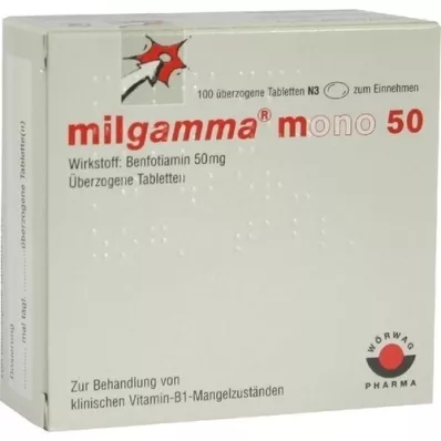 MILGAMMA mono 50 comprimidos revestidos, 100 unidades MILGAMMA mono 50 comprimidos revestidos, 100 unidades