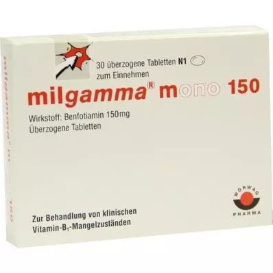MILGAMMA comprimidos revestidos mono 150, 30 unidades MILGAMMA comprimidos revestidos mono 150, 30 unidades