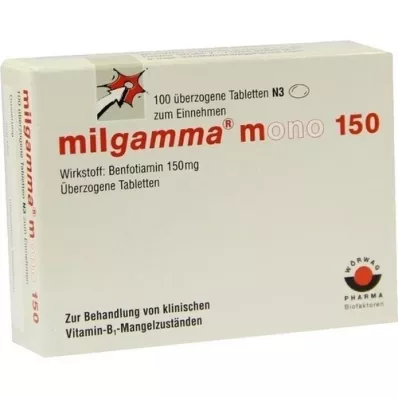 MILGAMMA comprimidos revestidos mono 150, 100 unidades