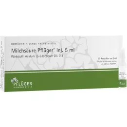 MILCHSÄURE Solução injetável de Pflueger 5 ml, 10 unidades