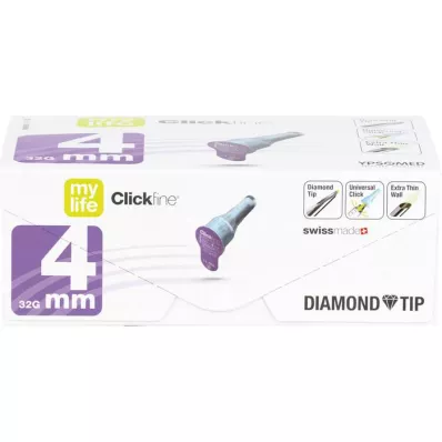 MYLIFE Agulhas para caneta Clickfine 4 mm, 100 unid