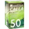 WELLION CALLA Tiras de teste de açúcar no sangue, 50 unidades