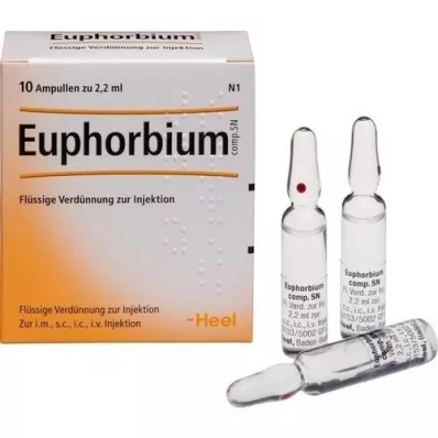EUPHORBIUM COMPOSITUM SN Ampolas, 10 unidades EUPHORBIUM COMPOSITUM SN Ampolas, 10 unidades