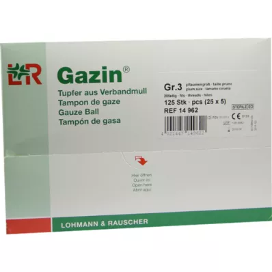 GAZIN Cotonete ameixa estéril 2+3 protetor r.o.RK, 125 unid GAZIN Cotonete ameixa estéril 2+3 protetor r.o.RK, 125 unid