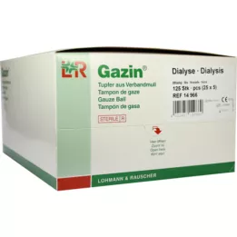 GAZIN Swab de diálise 2+3 estéril com anel protetor, 125 peças